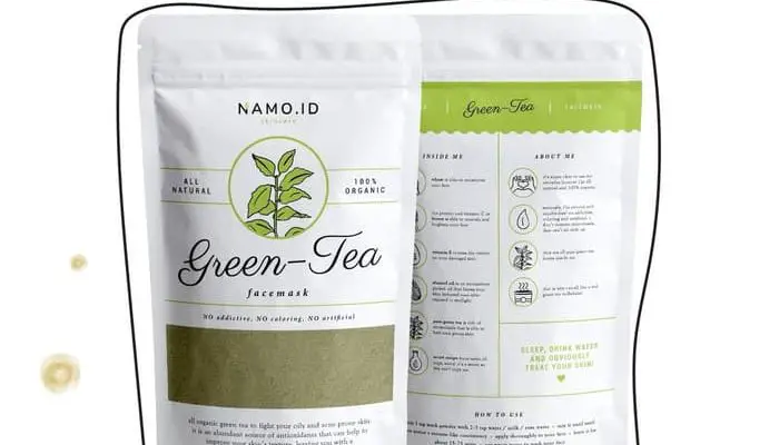 review masker namo green tea