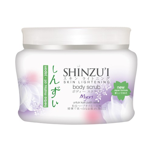 shinzui myori skin lightening body scrub
