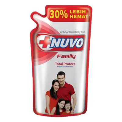 NUVO Body Wash Merah Sabun Cair Refill 825 ml